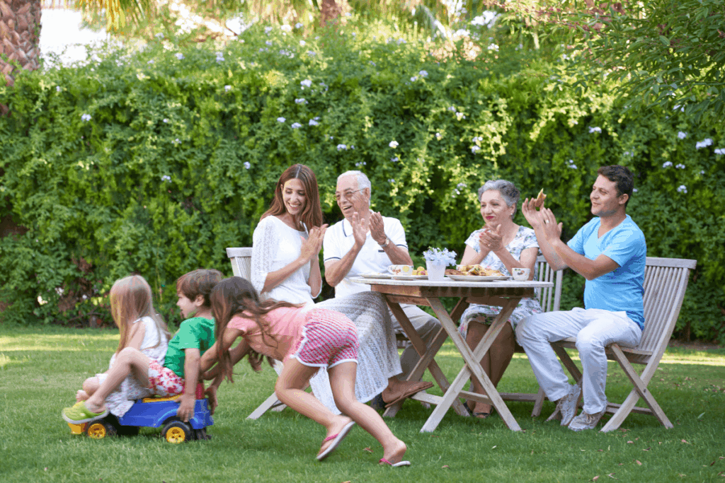 ogródek przy mieszkaniu w bloku